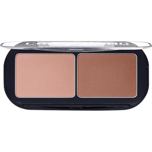 Essence Contouring Duo Palette - Matte Finish, Brown, Palette Container