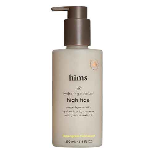 hims High Tide Hydrating Daily Cleanser for Men - Gentle Face Cleanser with Hyaluronic Acid, Squalane and Green Tea Extract - Lemongrass Field Scent