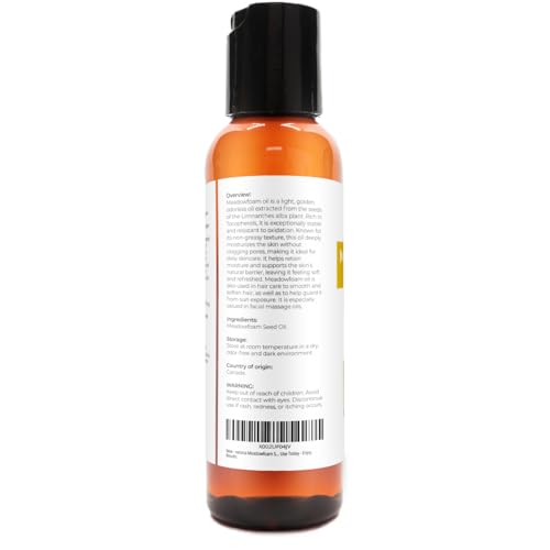 velona Meadowfoam Seed Oill 2 Fl Oz | 100% Pure and Natural Carrier Oil | Refined, Expeller Pressed | Skin, Hair, Body & Face Moisturizing | Use Today - Enjoy Results