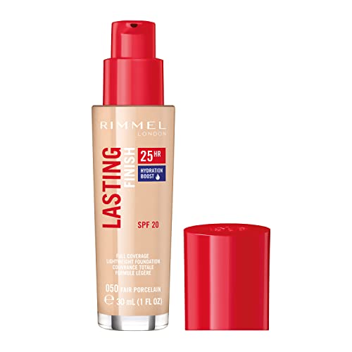 Rimmel Lasting Finish 25HR Foundation, 600 Coconut (Pack of 3)