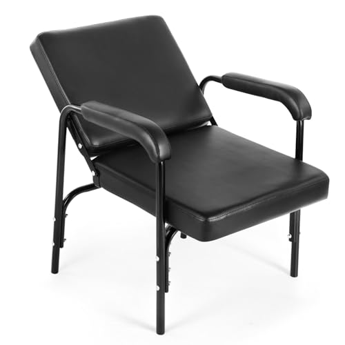 Adjustable Recline Shampoo Chair with Memory Foam - Black