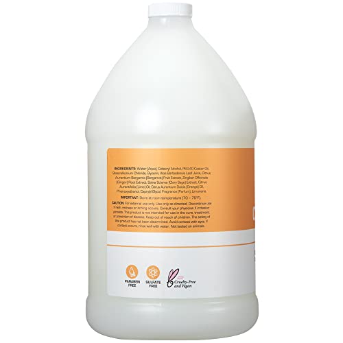 Ginger Lily Farms Club & Fitness Shampoo + Conditioner + Body Wash Bundle, Citrus, 1 Gallon Each