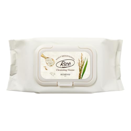 SKINFOOD Rice Cleansing Wipes - 80 Sheets Makeup Remover