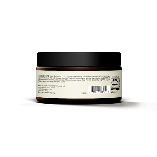 Cremo Men's Hair Clay - Matte Finish Sculpting Paste, 4 oz