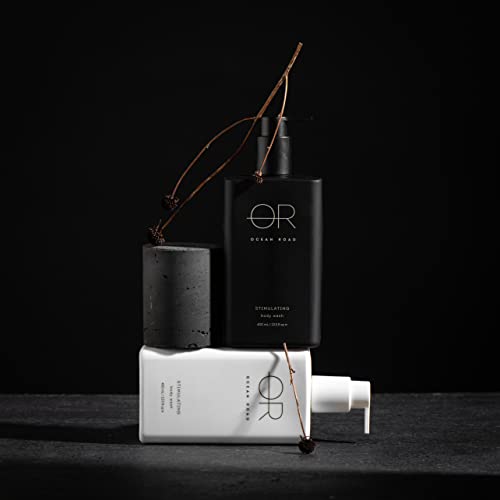 Ocean Road Black Body Wash 13.5 fl oz - Stimulating Wash with Antioxidant-Rich Coffee Extract ? Ethically Sourced, Vegan, Australian Made Skincare for Hydrated, Radiant Skin