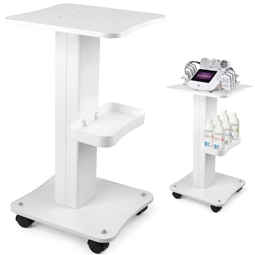 3-Tier Salon Rolling Cart with Lockable Wheels & Storage