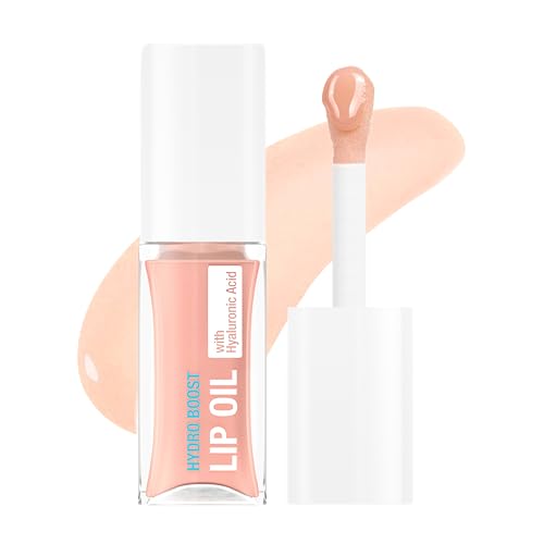 Neutrogena Hydro Boost Lip Oil Light Pink 0.2 Fl Oz - Hydrating Glossy Lip Treatment