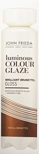 John Frieda Brilliant Brunette Luminous Glaze, Colour Enhancing Glaze, Designed to Fill Damaged Areas for Smooth, Glossy Brown Color, 6.5 Ounce (Packaging May Vary)