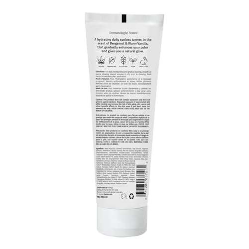 Hempz Glow Getter Gradual Self-Tanning Lotion ? Medium to Dark, 7.5 oz | Natural Golden Tan, Summer Glow, Vegan Hydrating Moisturizer for legs, arms and body