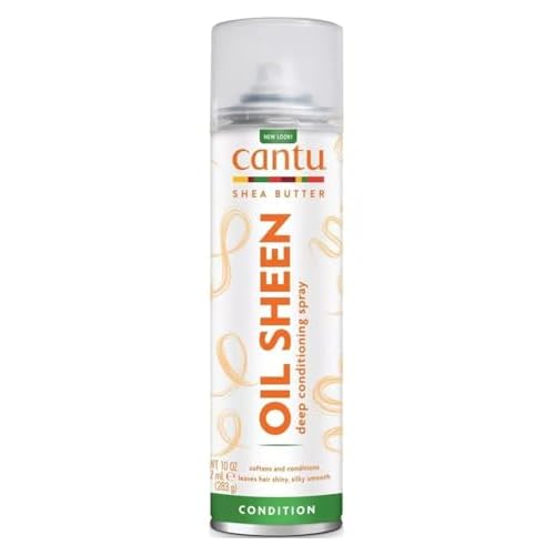 Cantu Oil Sheen Deep Conditioning Spray with Shea Butter, 10 Ounce