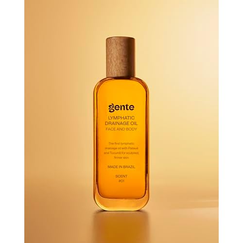 GENTE BEAUTY Lymphatic Drainage Oil, Body Sculpting Formula, Brazilian Oils Blend with Pataua, Coffea Arabica, Mulateiro Extract (100ml, Scented)