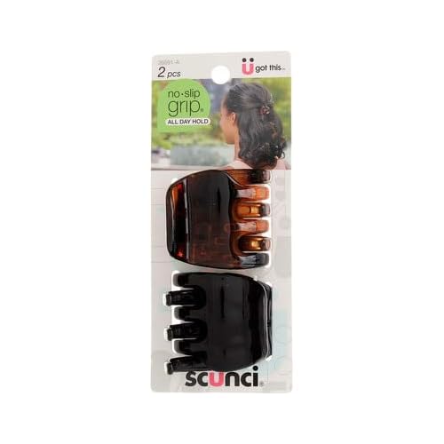 Scunci No Slip Chunky Jaw Clip 2 ea (Pack of 3)