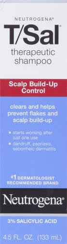 Neutrogena T/Sal Therapeutic Dandruff & Scalp Build-Up Control Shampoo 4.5 fl oz Pack of 2