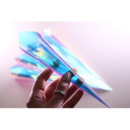 Empty Pre-Rolled Hand Rolled Cellophane Henna Cones Applicator Dispenser for Jagua Gel Hengua Heena Beginners kit Craft, Mehendi Mehndi Art Drawing Temporary Tattoo (20 holographic cones with pins)