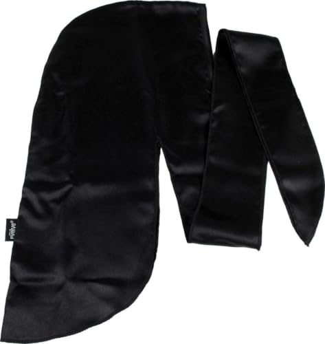 Evolve Satin Wrap Scarf - Black, 1 Count Pack