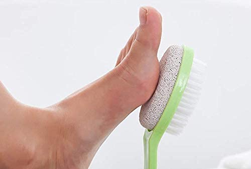 WAFJAMF Foot Stone Brush Exfoliating Brush Shower Foot Srubber with Pumice(1 PCS Green)