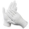 PAXCOO 12 Pairs XL White Cotton Gloves for Moisturizing & Spa