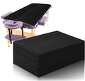 Boao 20 Pack Disposable Massage Table Sheets 31x71 Black