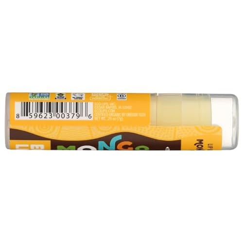 ECO LIPS Organic Mongo Kiss Vanilla Honey Lip Balm, 0.25 OZ