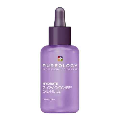 Pureology Hydrate Glow Catcher Hair Oil - Anti-Frizz, Up to 72 Hours of Hydration & Hair Shine, Heat Protectant, Vegan