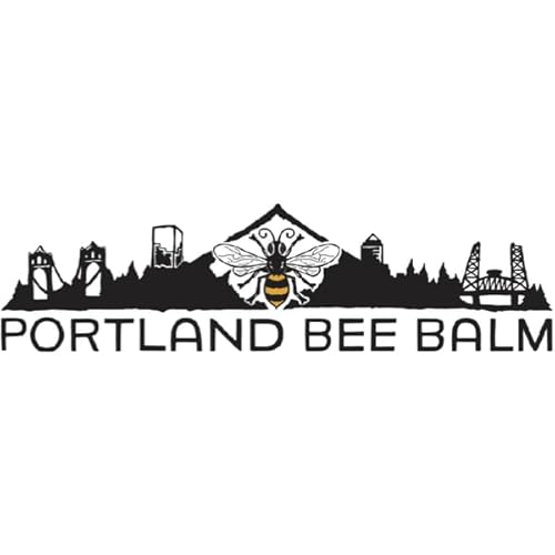 Portland Bee Balm All Natural Handmade Tinted Shimmer Beeswax Based Lip Balm, Rose City 1 Count
