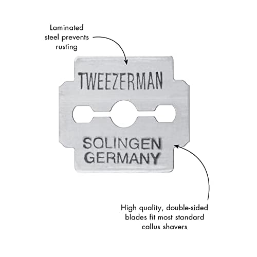 Tweezerman Replacement Callus Shaver Blades, 20 Count (Pack of 2)