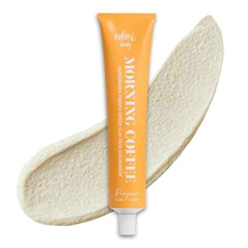 ed&i Morning Coffee 2 in 1 Face Scrub & Mask ? With French Green Clay and Coffee Extract, Gentle for Skin, Facial Skin Care, Skincare Clay Mask for Pores, 3.38 oz