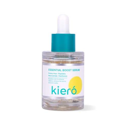 Kiero Essential Boost Serum - Fast Absorbing, Hydrating Face Serum for Visible Spots & Dull Skin with Niacinamide, Peptides & Panthenol - Vegan, Calming Barrier Repair Korean Skincare (1.01 fl oz)