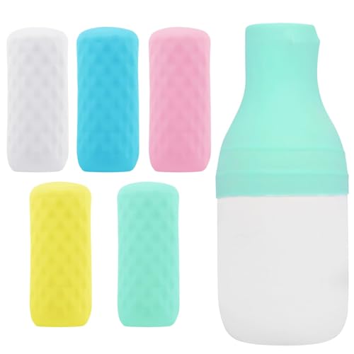 5 Pack Silicone Bottle Covers - Leak Proof Travel Essentials