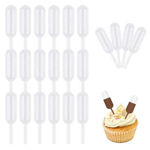 Cupcake Pipettes 50 Pack - 4ml Food-Grade Squeeze Syringes