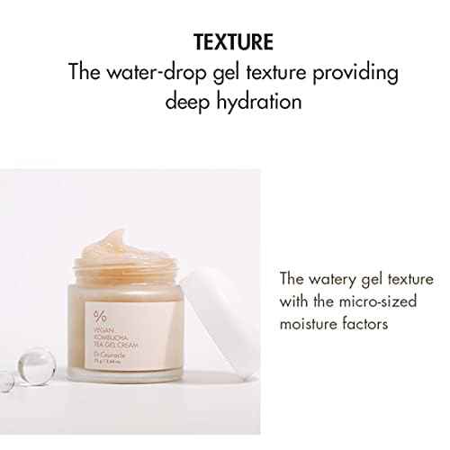 Dr.Ceuracle Vegan Kombucha Tea Gel Cream 2.65 fl.oz.| Vegan all in one Gel Cream for All Skin Types with Kombucha Tea Extract