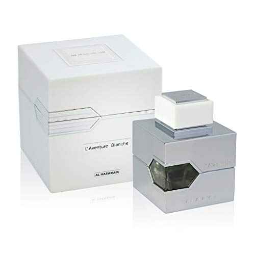 Al Haramain L'Aventure Blanche Eau de Parfum Spray for Men, 3.4 Ounce