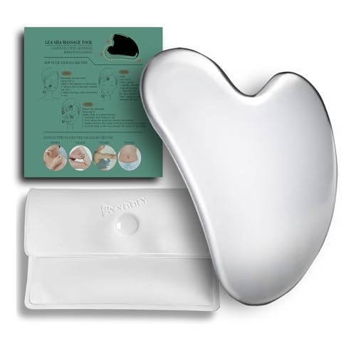 Stainless Steel Gua Sha Facial Massage Tool - Face & Body