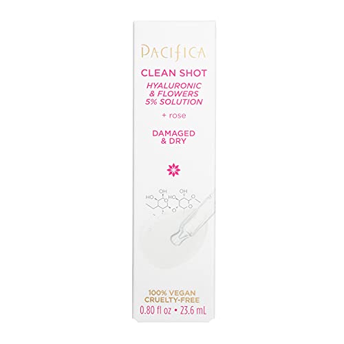 Pacifica Clean Shot Hyaluronic and Flowers 5 Percent Solution Unisex 0.8 oz