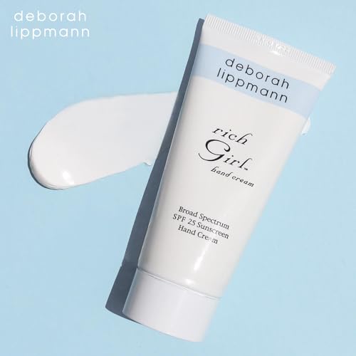 Deborah Lippmann Rich Girl Hand Cream | Moisturizing Hand Lotion with Shea Butter, Avocado and Jojoba Oil | Broad Spectrum SPF 25 Skin Protection | 3 Ounce (Pack of 1)