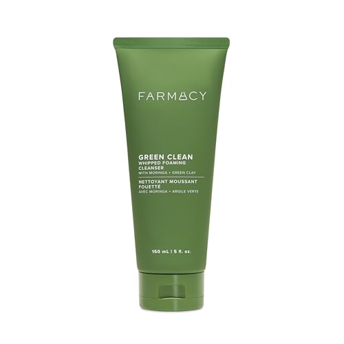 Farmacy Whipped Green Clay Foaming Face Wash for Oily Skin - 150ml, Pack of 1