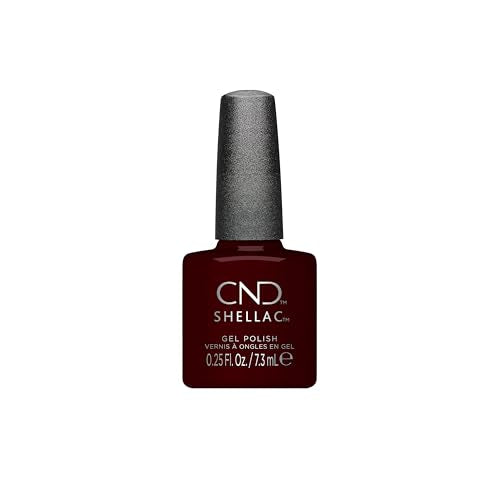 CND Shellac Gel Red Nail Polish, Long-lasting Nail Paint Color with Curve-hugging Brush, 0.25 Fl Oz.