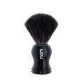 NOM Gustav Shaving Brush | Vegan Shave Brush for Shaving soaps and creams | sustainable eco-friendly and reusable |Exfoliating Shaving Brush | Black handle