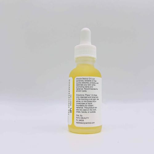 Katz Beauty Miracle Beauty Oil - Hydrating Face Oil with Jojoba, Argan & Marula Oil for Anti-Aging Glow, Non-Comedogenic (Pack of 2)