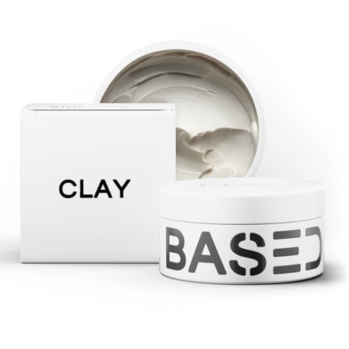 BASED Hair Clay for Men - Strong Hold, Matte Finish, 3oz