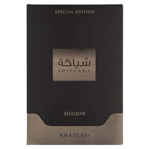 Khadlaj Shiyaaka Shadow ? Spicy, Woody, Fruity, Earthy ? Eau de Parfum Spray Long-Lasting Fragrance for Unisex, 3.4 Ounce / 100 ml