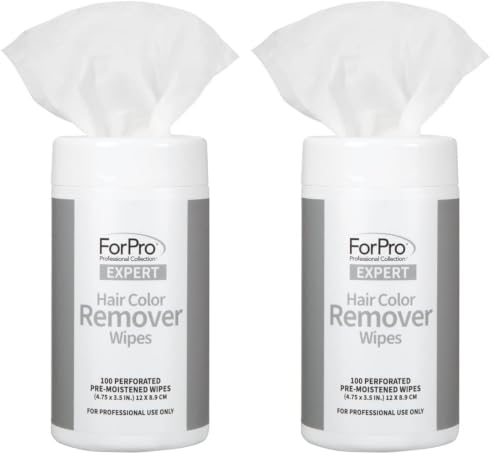 ForPro Hair Color Remover Wipes, 100-Count (Pack of 2)