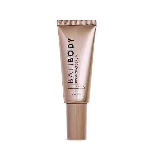 Bali Body Bronzing Serum | Hydrating with Hyaluronic Acid & Vitamin E | Anti-Aging Skin Bronzing Serum for Face | Lightweight, Non-Greasy, Buildable Skin Tint | Cruelty-Free (30 ml / 1.01 fl oz)