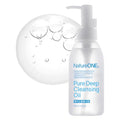 NATUREONE Pure Deep Cleansing Oil with AHA+PHA, Argan, Jojoba, Centella Asiatica, Blackhead Remover, Oil Based Cleanser for Face, Sebum Control, Pore Cleaner, Korean Skincare, 145ml, 4.9 fl. oz.