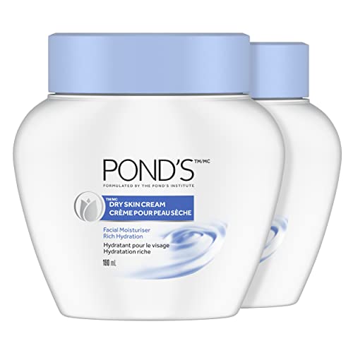 Ponds Dry Skin Cream Facial Moisturizer 10.1 Ounce Jar (Pack of 2)