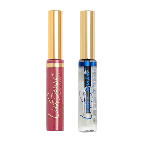 SeneGence LipSense Sassy Z Liquid Lipstick and Glossy Clear Lip Gloss Duo ? 18HR Wear, Hydrating, Waterproof, Transfer-Proof
