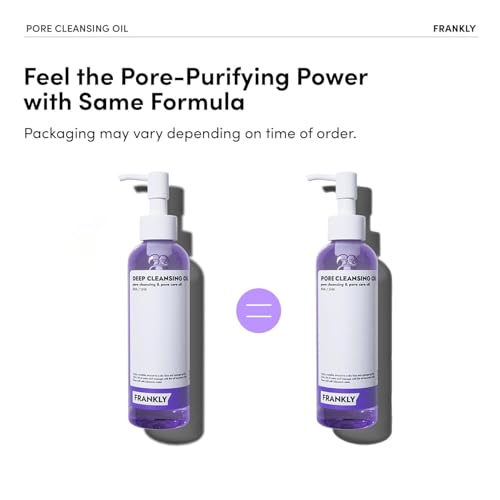 FRANKLY Pore Cleansing Oil - BHA & Hyaluronic Acid, 6.8 fl oz