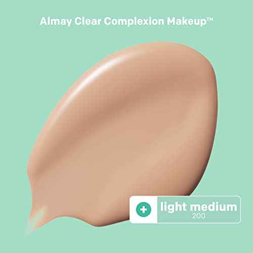 Almay Clear Complexion Acne & Blemish Spot Treatment Concealer Makeup with Salicylic Acid- for Sensitive Skin, 200 Light/Medium, 0.3 fl oz.