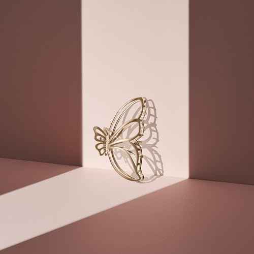 The Hair Edit Gilded Wing Clip ? Large Chic Gold Metal Hair Clip for Women, Hair Accessory for Styling & Everyday Wear, Clip For Medium,Thick or Curly Hair, Ideal Gift For Women, Perfect for Updos