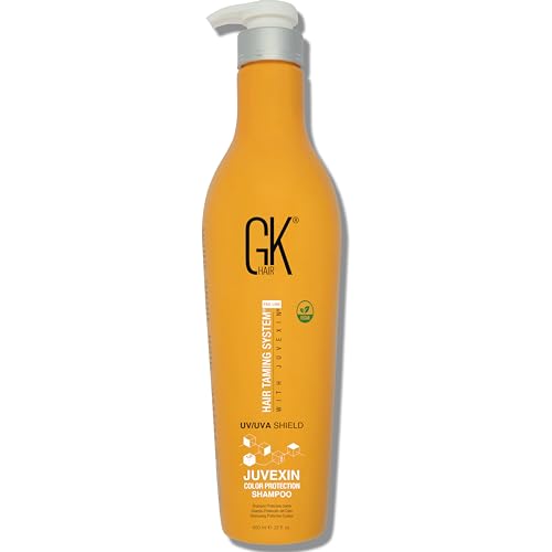 GK HAIR Shield Shampoo 22 Fl Oz ? Color Safe, UV Protection, Aloe Vera & Argan Oil, Sulfate and Paraben Free, Repairs Damage, Boosts Shine, Hydrating, Vegan Hair Care